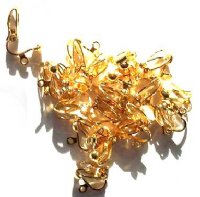 10 Pair of Clip-on Gold Earring Loops